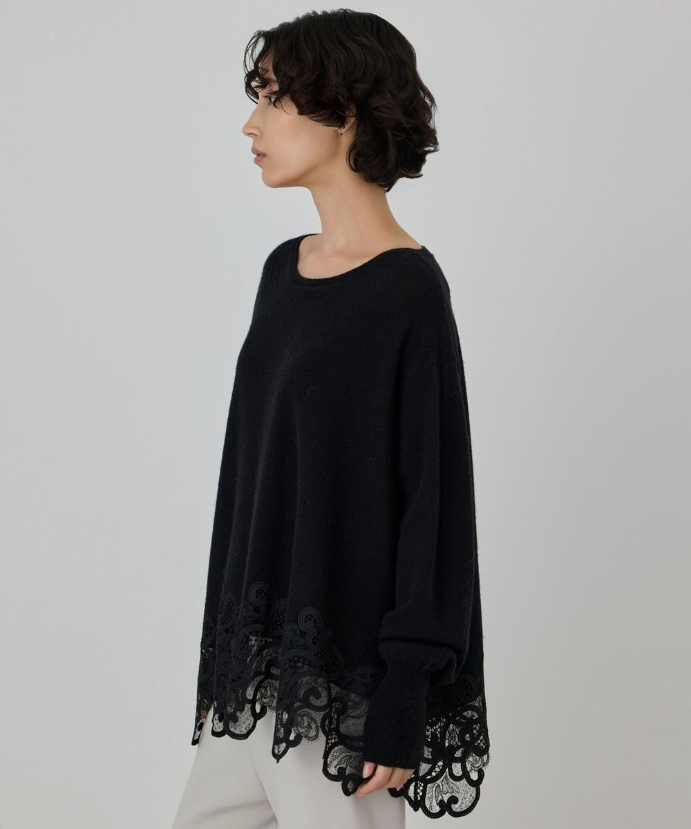 GRACE CONTINENTAL ヘムレースニットトップ 