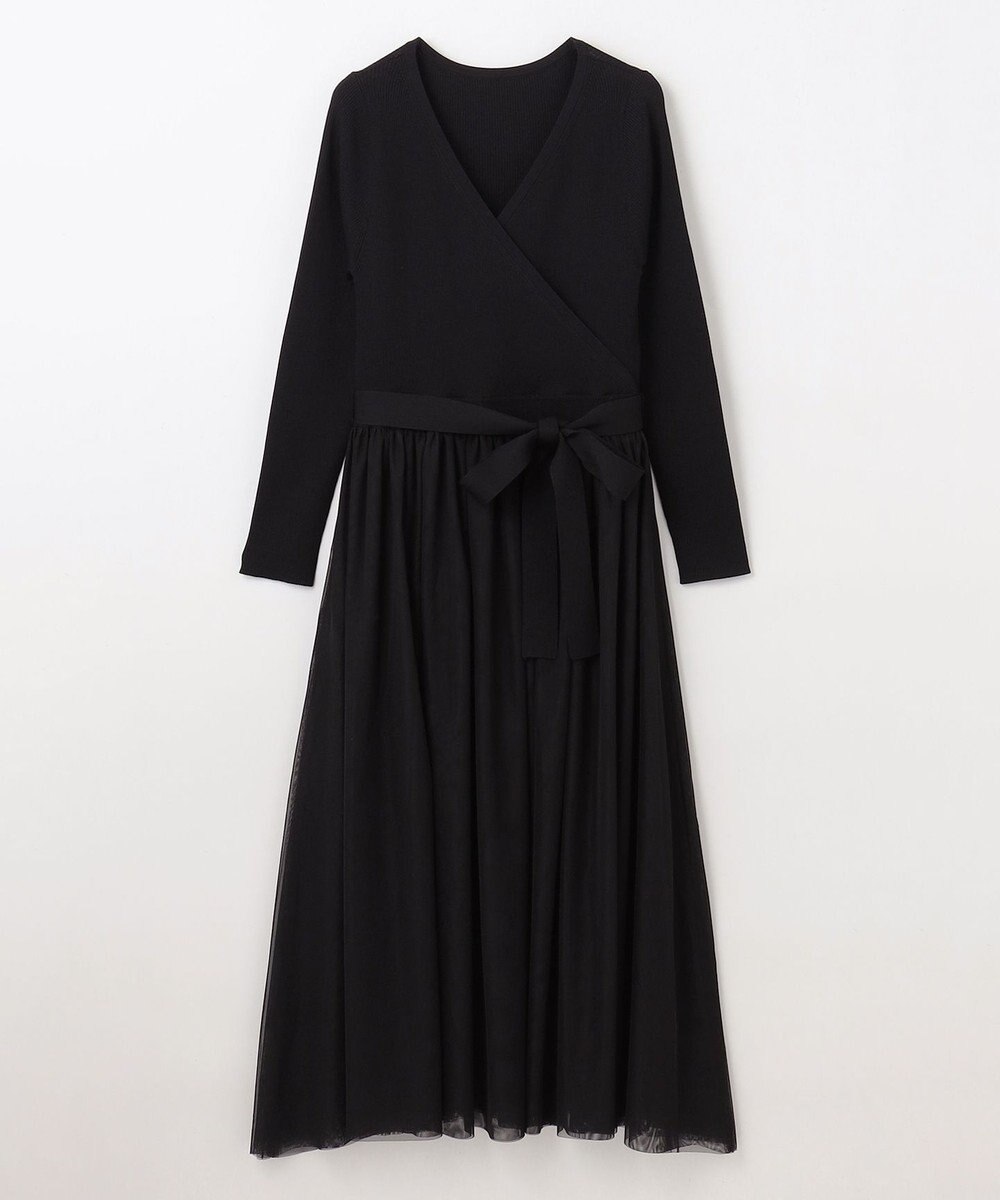 GRACE CONTINENTAL チュールコンビニットワンピース 