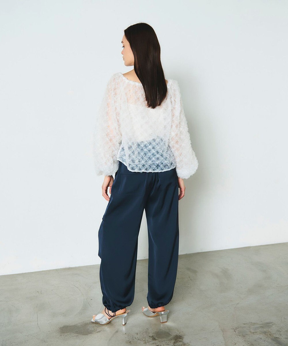 GRACE CONTINENTAL チュール刺繍トップ