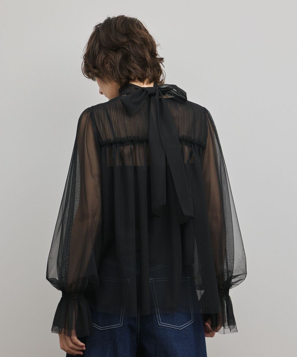 GRACE CONTINENTAL チュールタイブラウス 