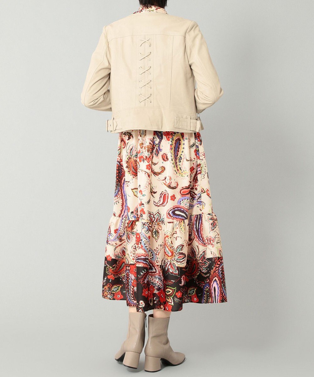 GRACE CONTINENTAL レースアップライダースジャケット 