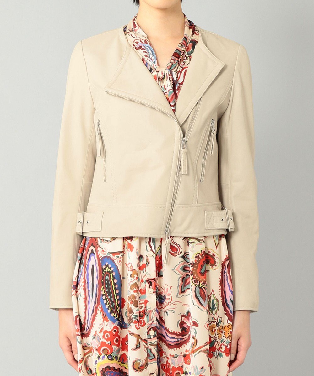 GRACE CONTINENTAL レースアップライダースジャケット 