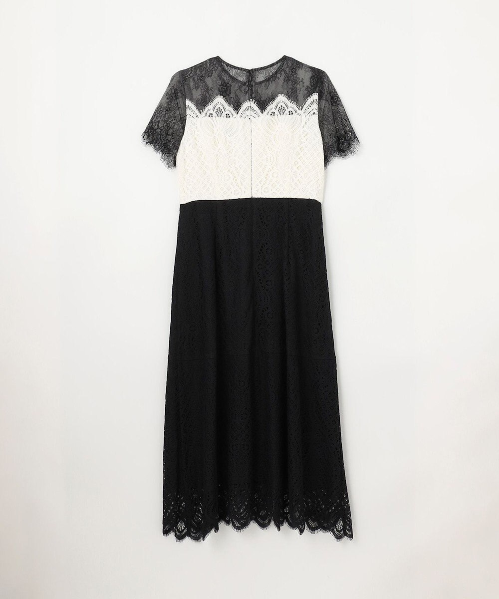 GRACE CONTINENTAL レース切替フレアドレス 