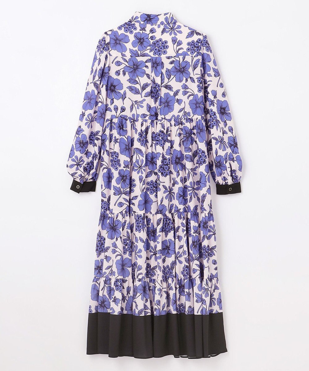 GRACE CONTINENTAL フラワープリントティアードワンピース 