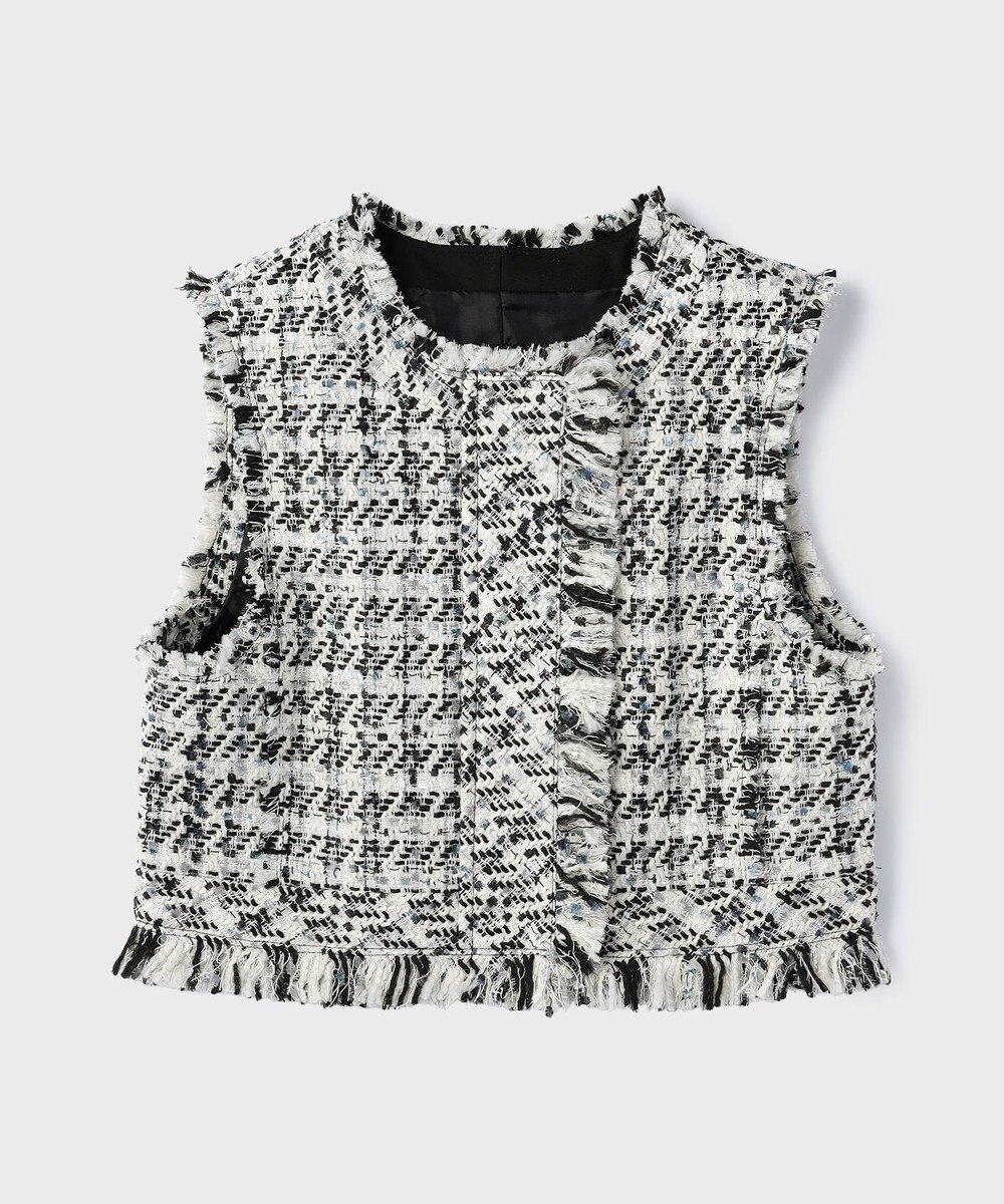 GRACE CONTINENTAL コンパクトツイードベスト 