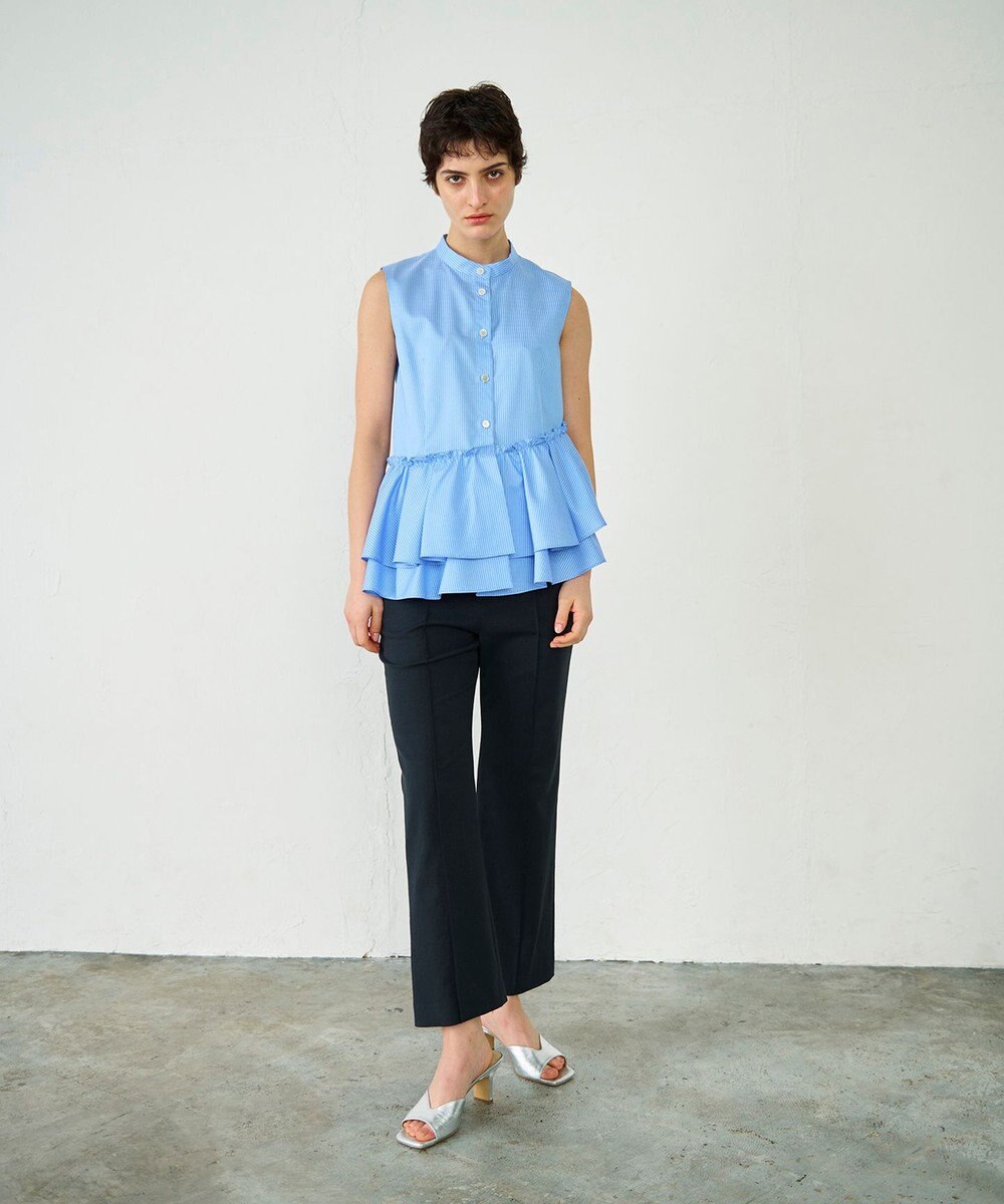 GRACE CONTINENTAL ヘムフリルノースリーブ 