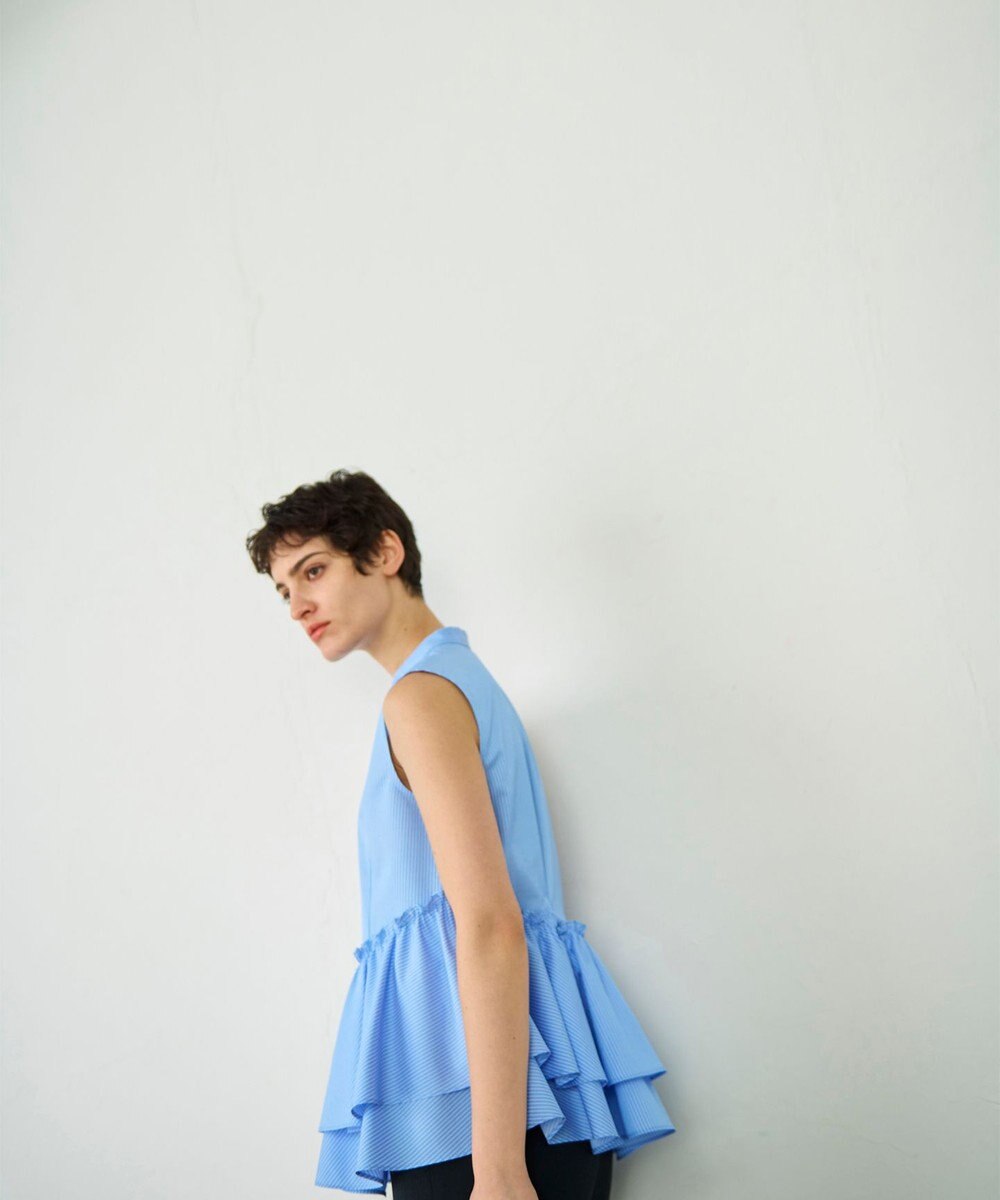 GRACE CONTINENTAL ヘムフリルノースリーブ 