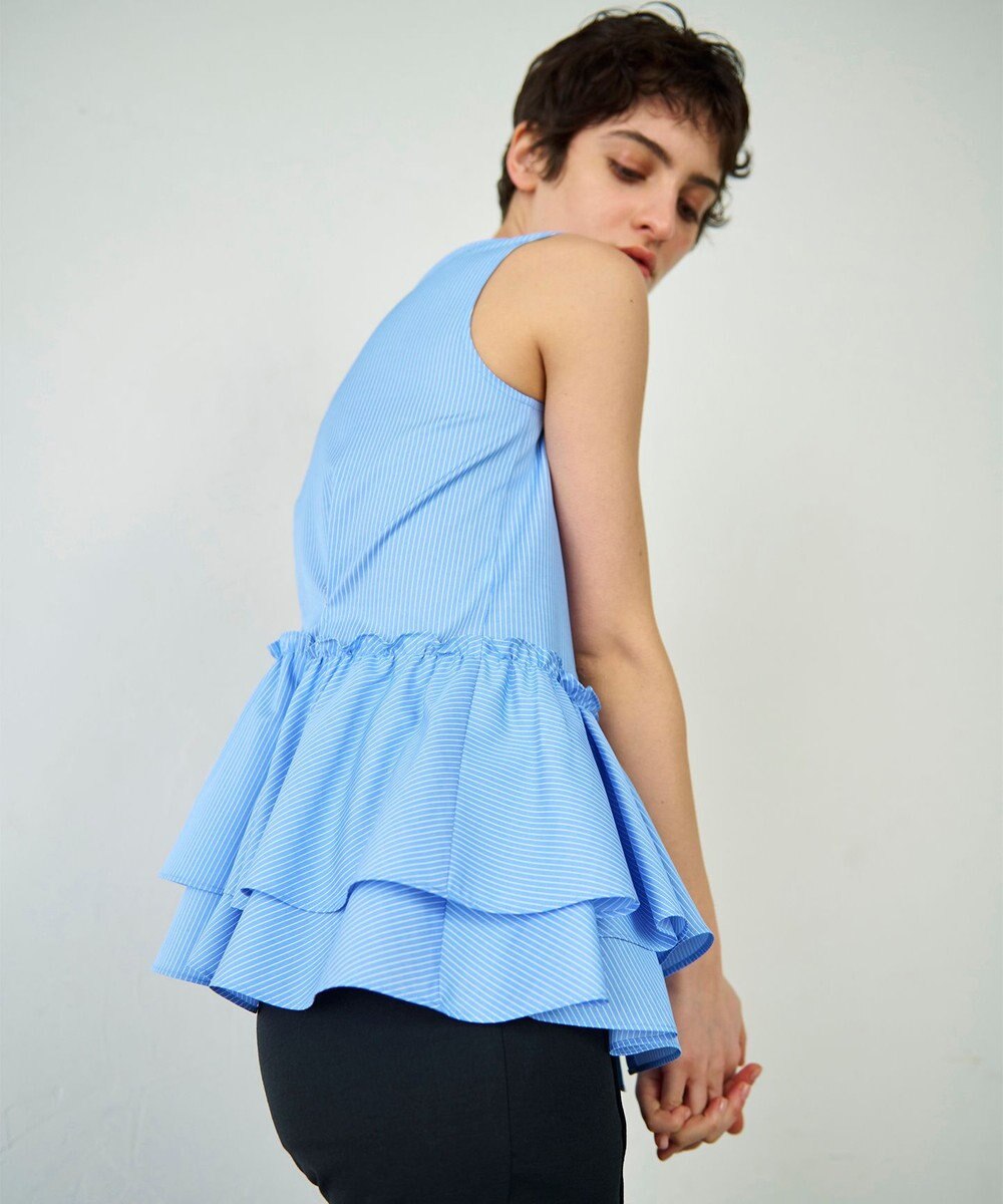 GRACE CONTINENTAL ヘムフリルノースリーブ 