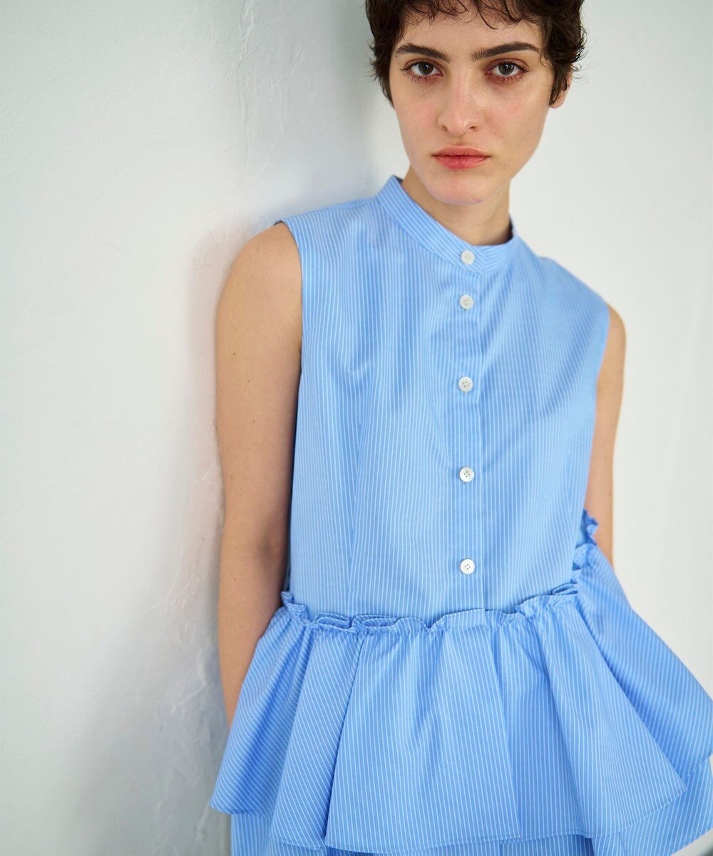 GRACE CONTINENTAL ヘムフリルノースリーブ 