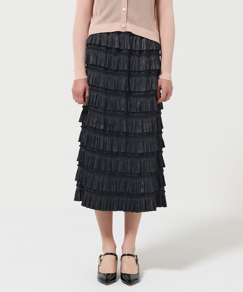 GRACE CONTINENTAL フリルタイトスカート 