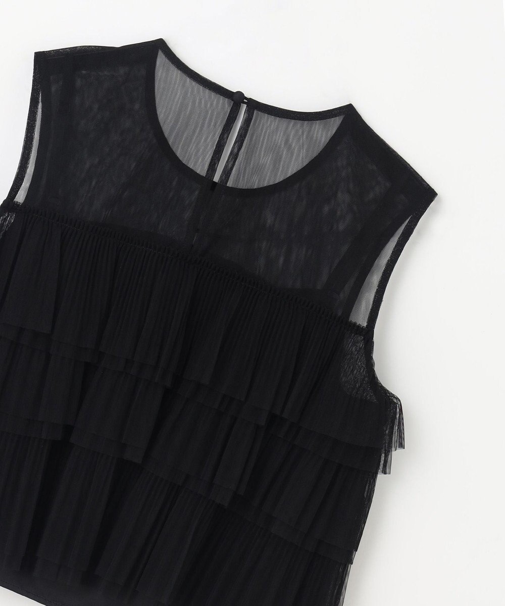 GRACE CONTINENTAL チュールフリルノースリーブ 