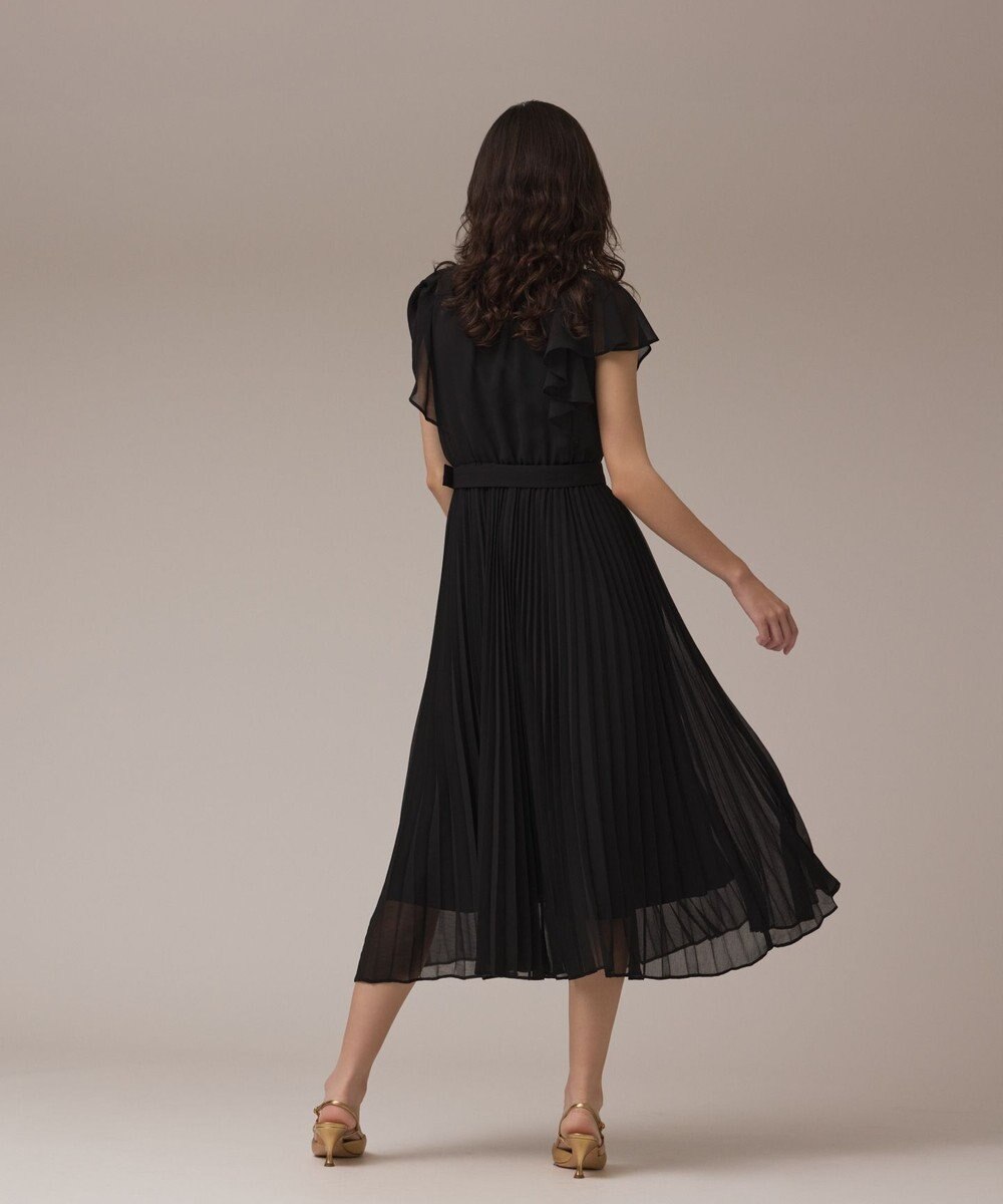 GRACE CONTINENTAL ボウタイプリーツドレス 