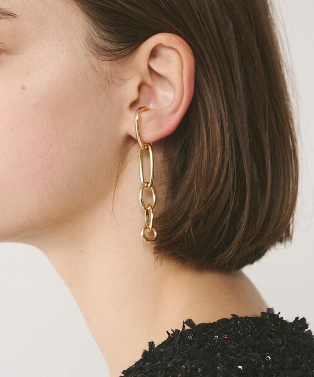 GRACE CONTINENTAL チェーンデザインイヤーカフ