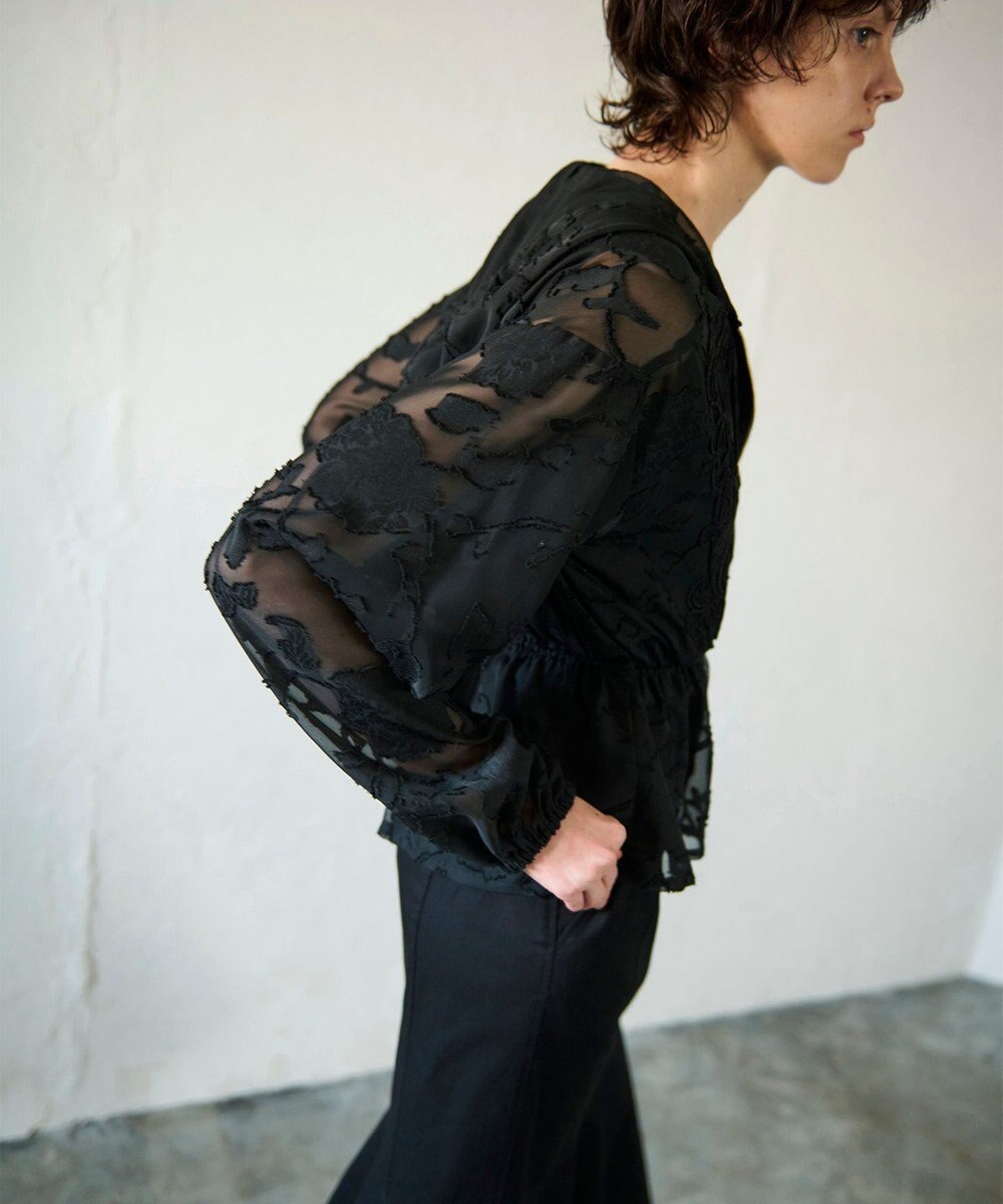 GRACE CONTINENTAL ジャガード刺繍ブルゾン 