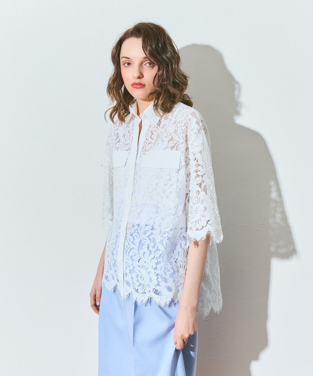 GRACE CONTINENTAL レースコンビシャツ 