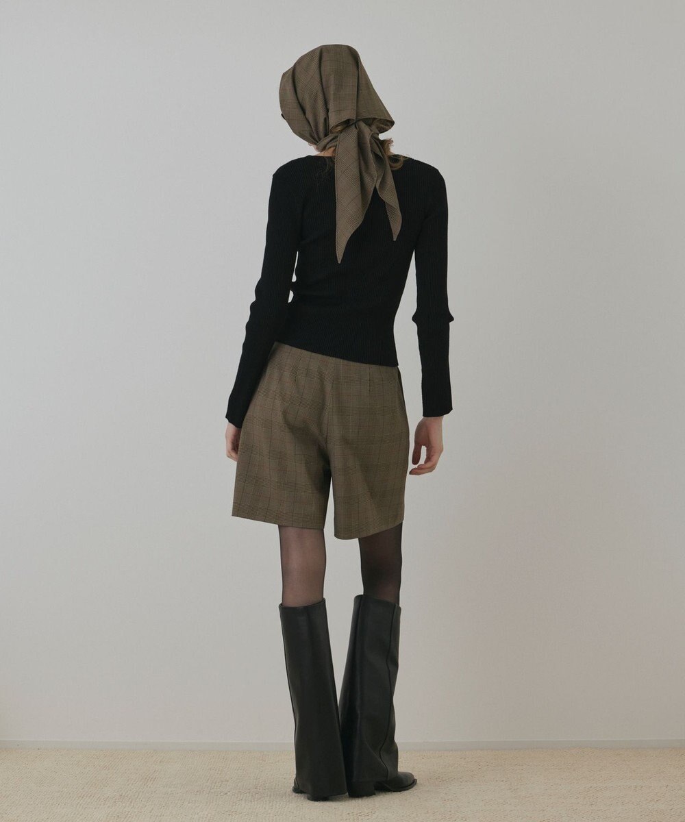 GRACE CONTINENTAL ハイゲージリブニットトップ 