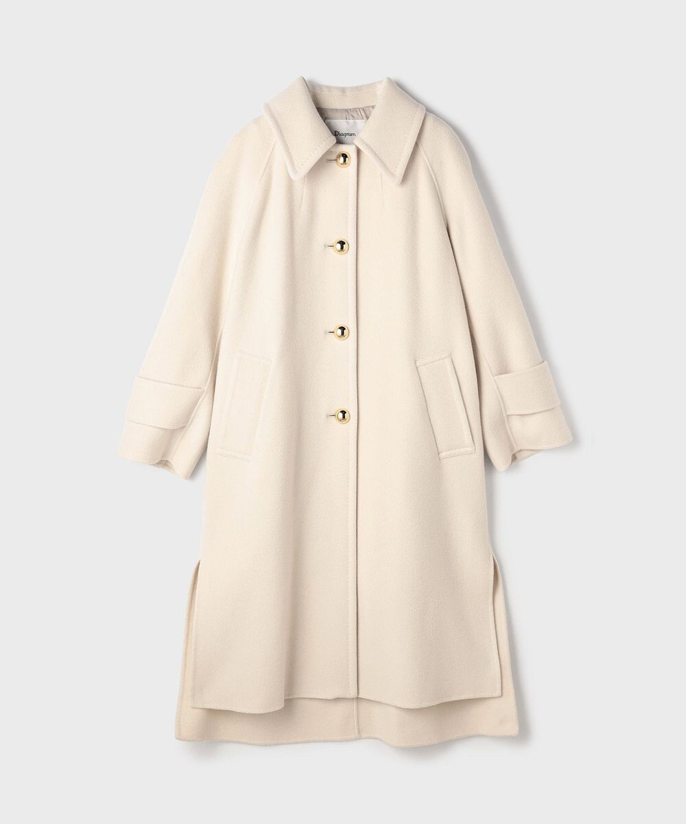 GRACE CONTINENTAL ウールカシミヤリバーコート 