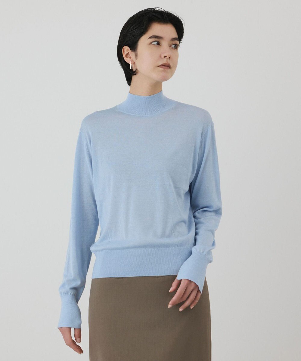 GRACE CONTINENTAL ウールシルククルーニットトップス 