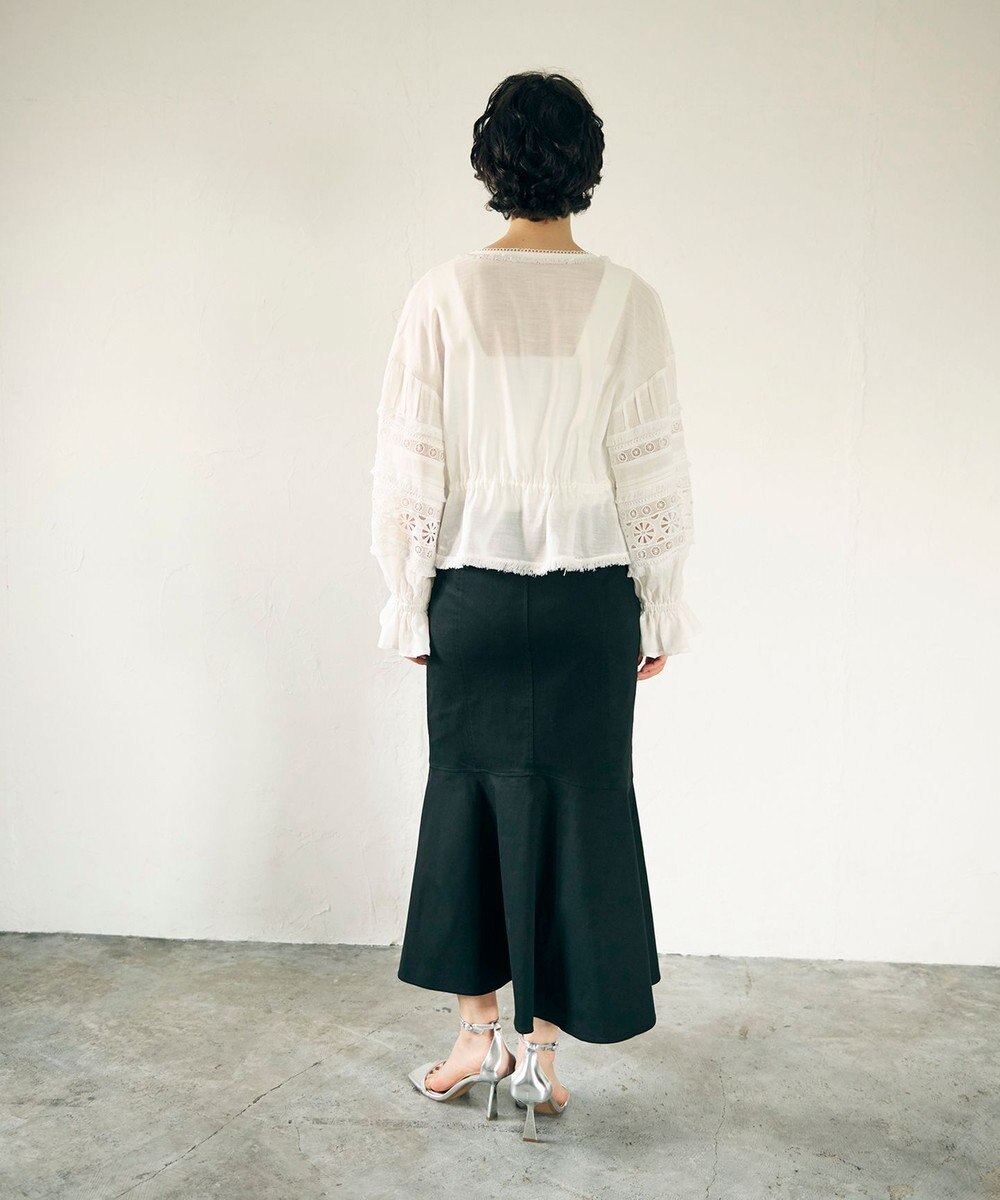 GRACE CONTINENTAL レースパッチブラウス