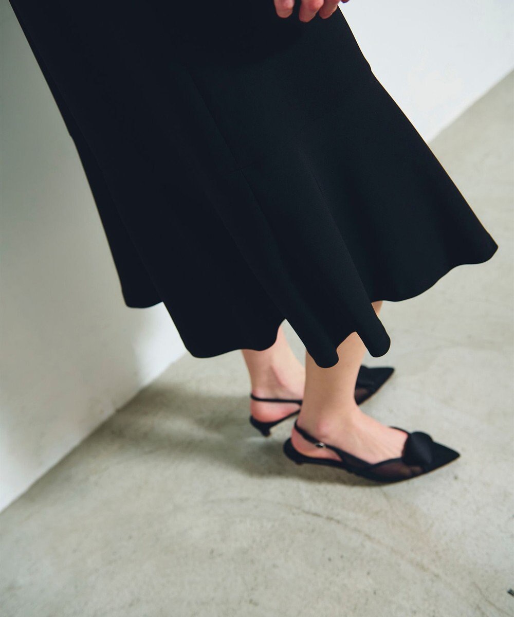 GRACE CONTINENTAL ダブルクロスドレス 