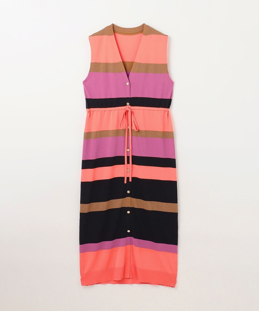 GRACE CONTINENTAL ニットマルチボーダージレ 