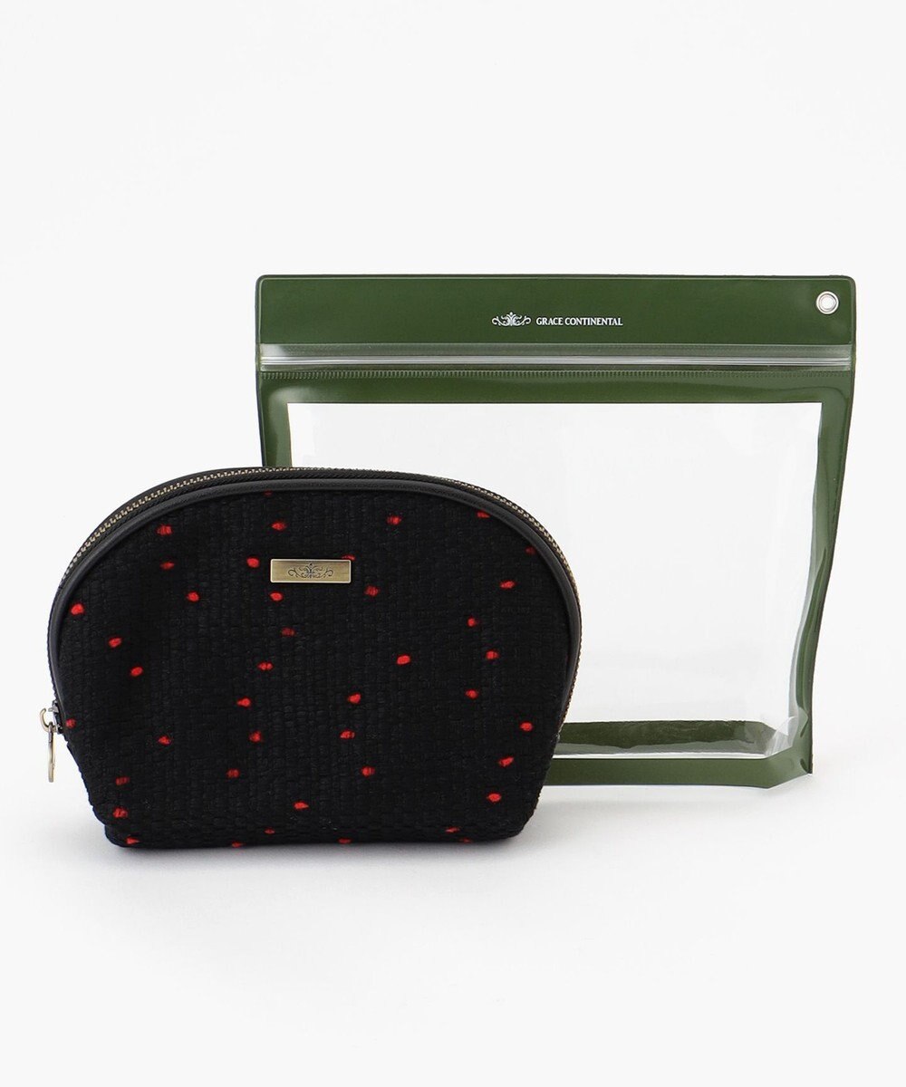GRACE CONTINENTAL Fabricシェルポーチ-AW 