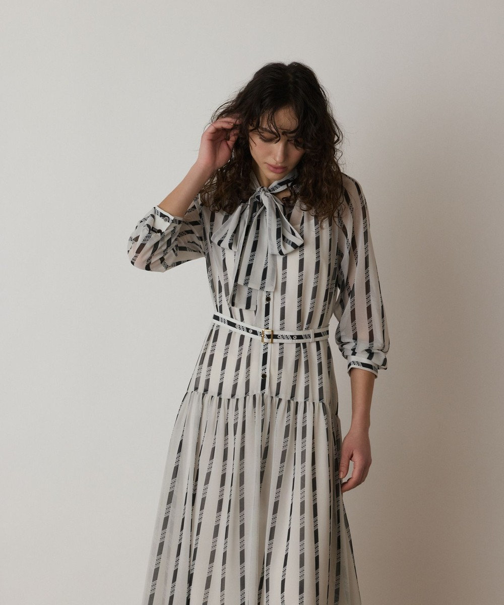 GRACE CONTINENTAL ハートストライプワンピース