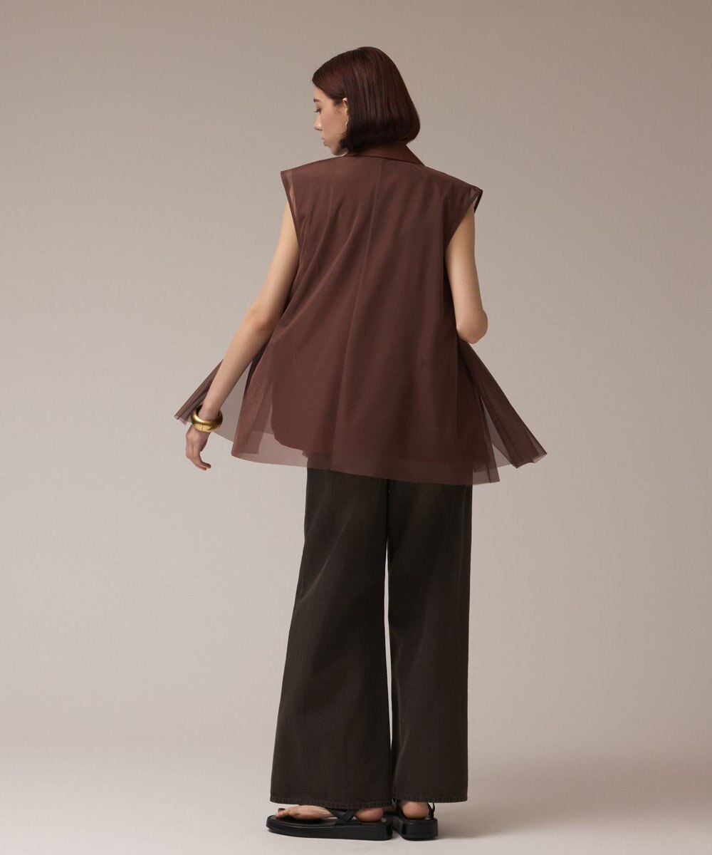 GRACE CONTINENTAL チュールオーバーベスト 