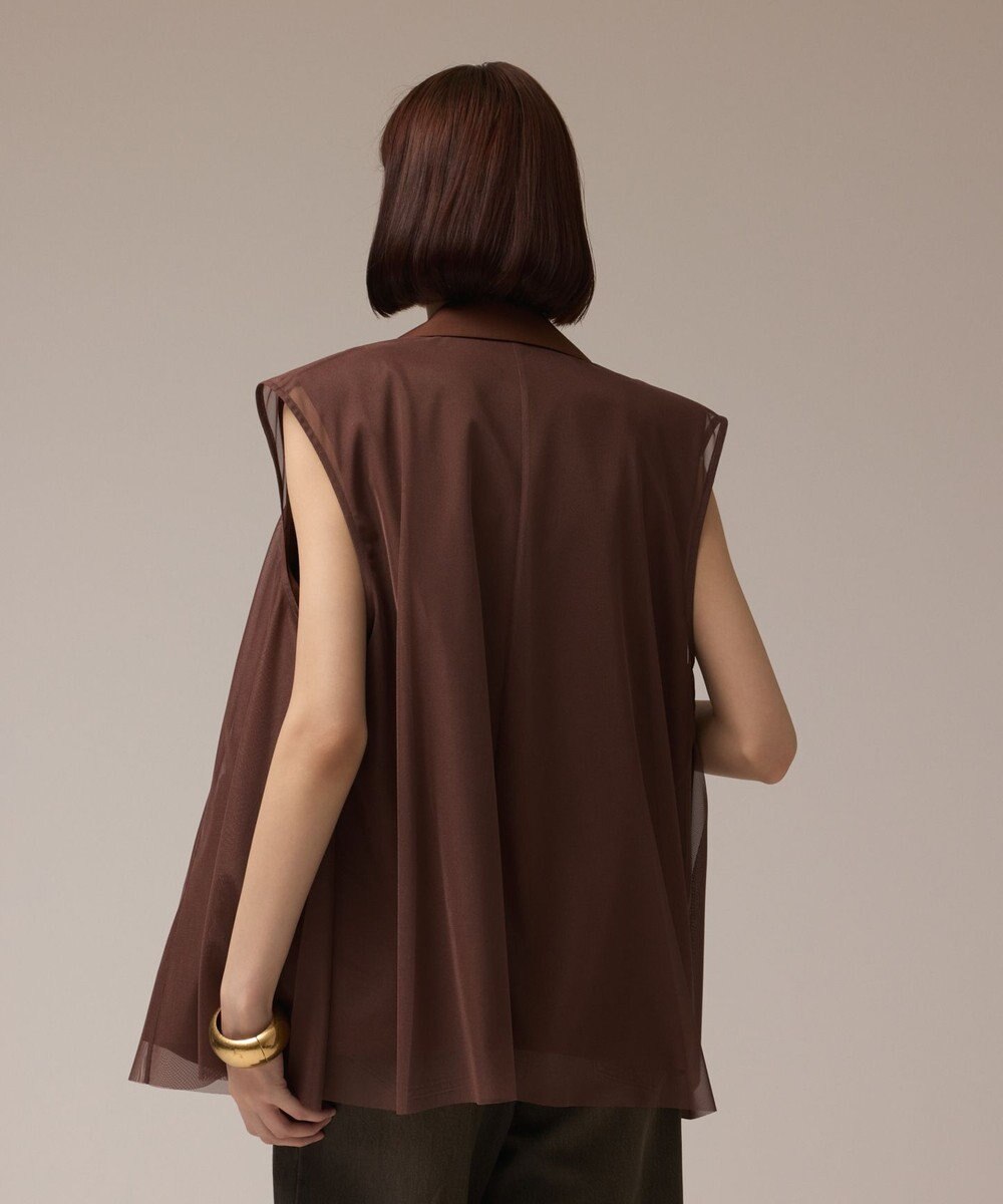 GRACE CONTINENTAL チュールオーバーベスト 