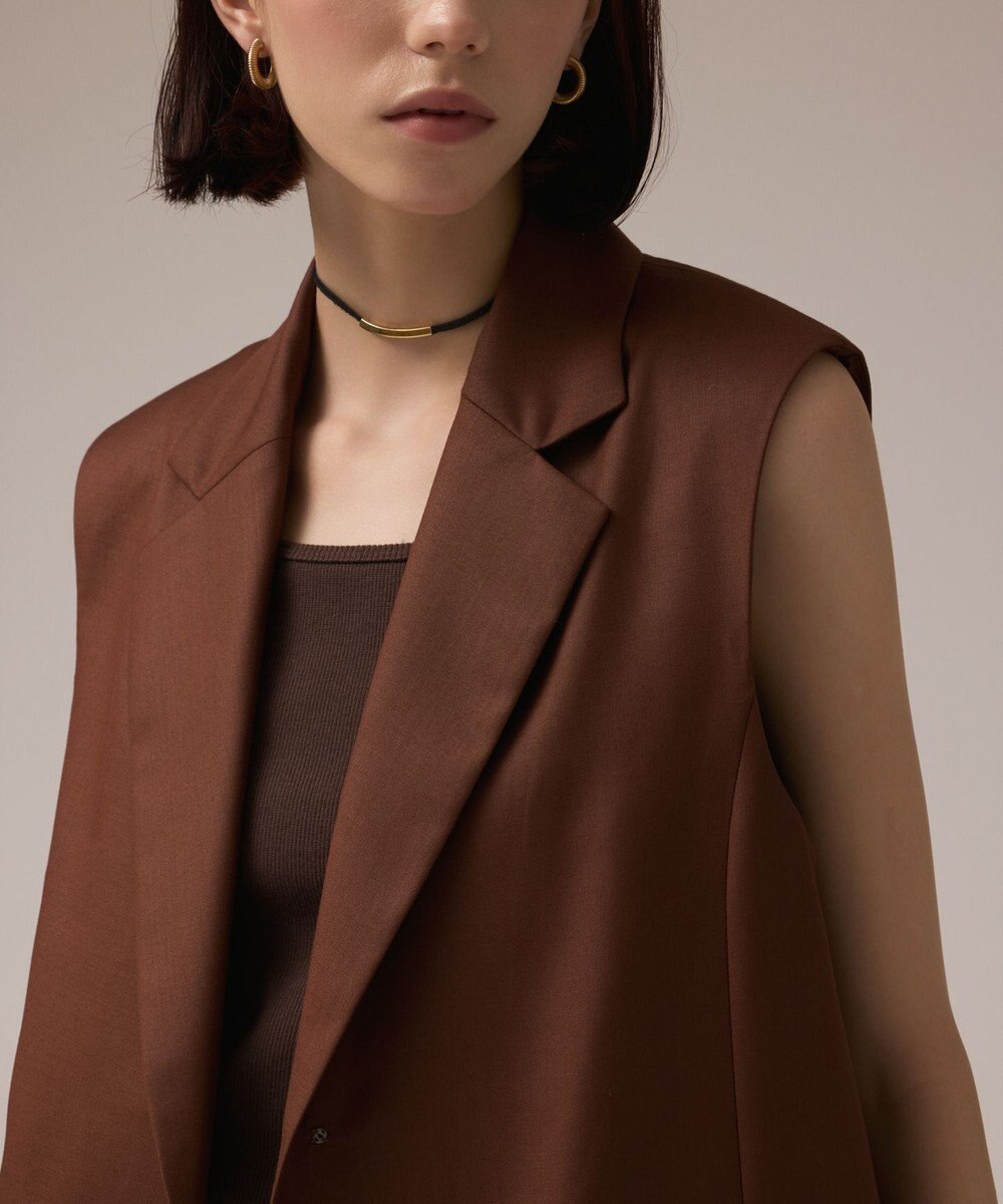 GRACE CONTINENTAL チュールオーバーベスト 