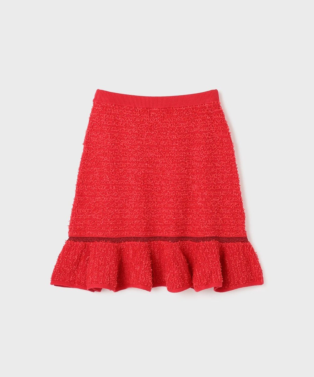 GRACE CONTINENTAL ツイードフレアニットスカート