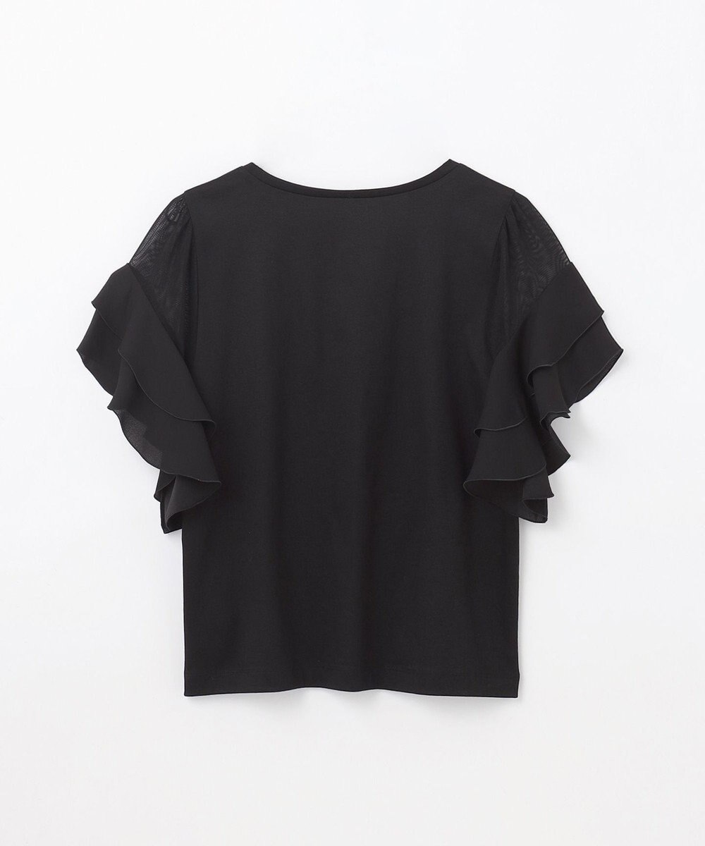 GRACE CONTINENTAL シアーフレアスリーブトップ