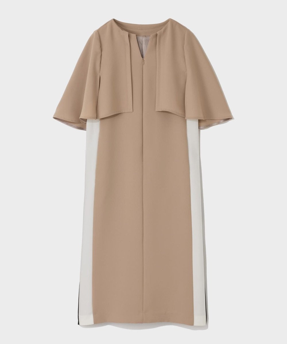 GRACE CONTINENTAL ケープレイヤードドレス 