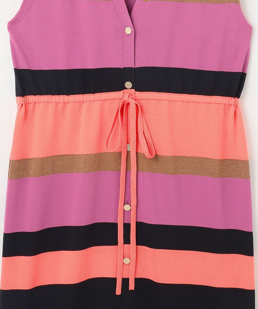 GRACE CONTINENTAL ニットマルチボーダージレ 