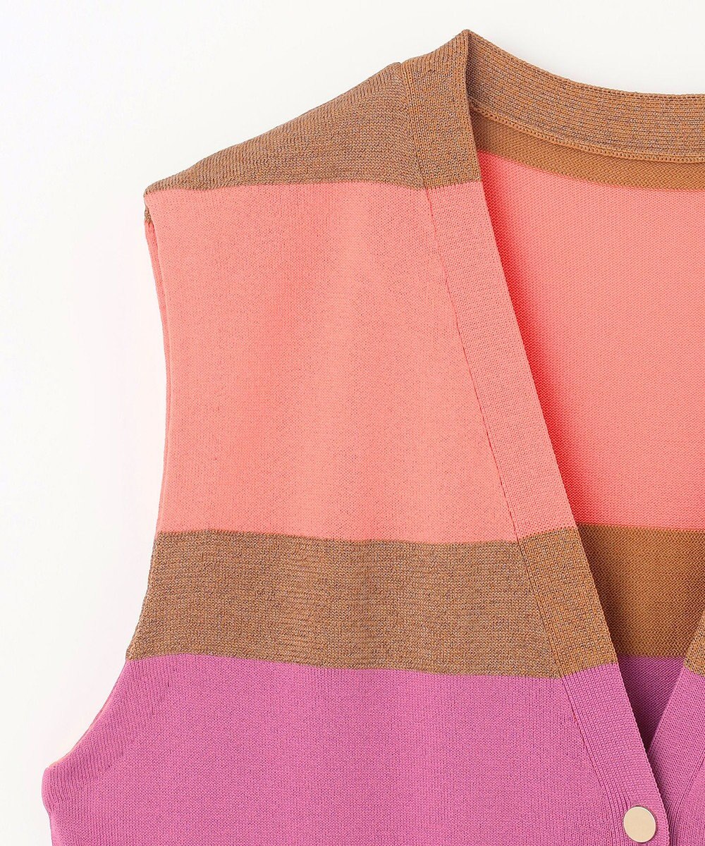 GRACE CONTINENTAL ニットマルチボーダージレ 