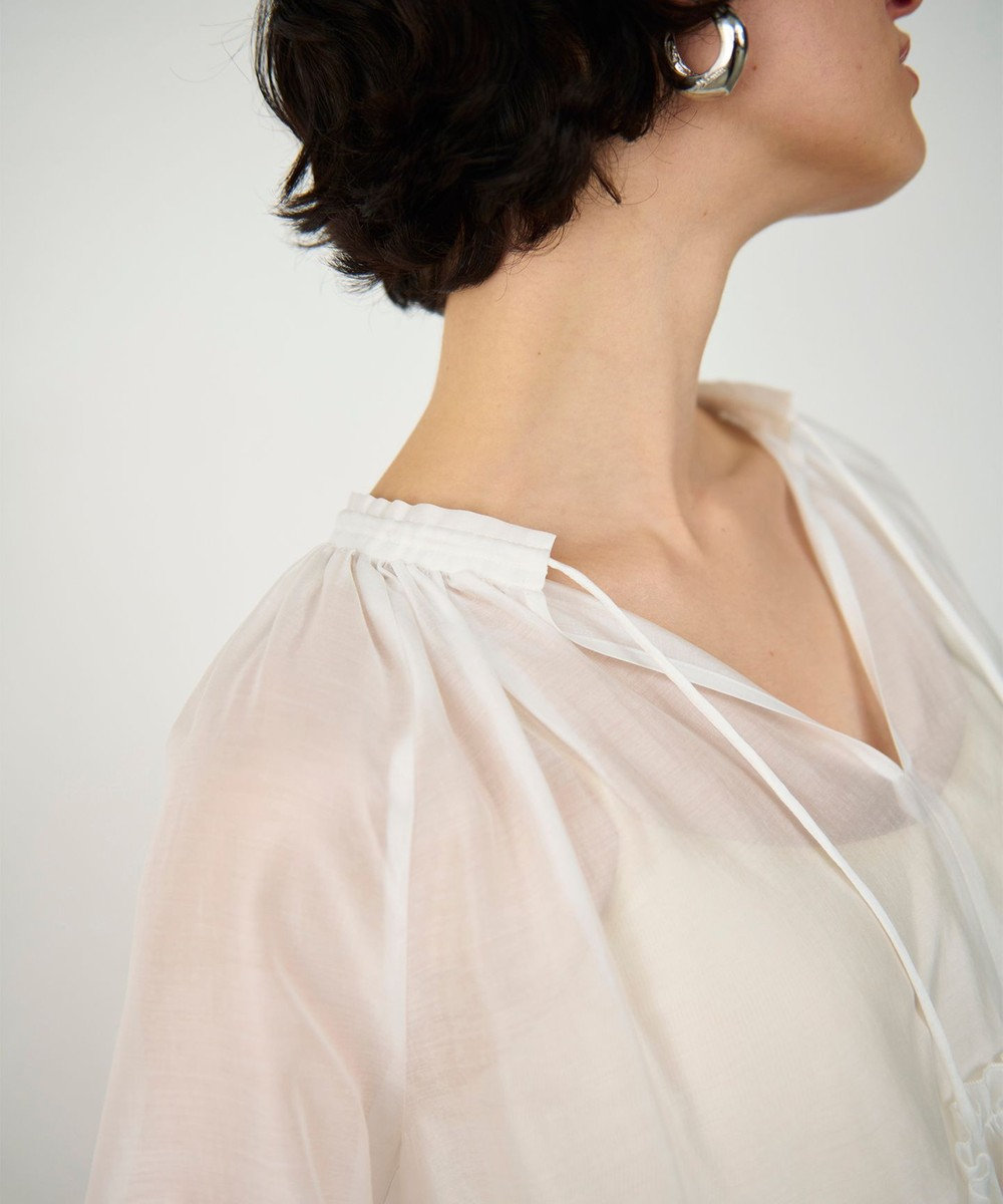 GRACE CONTINENTAL ギャザーカフタントップ