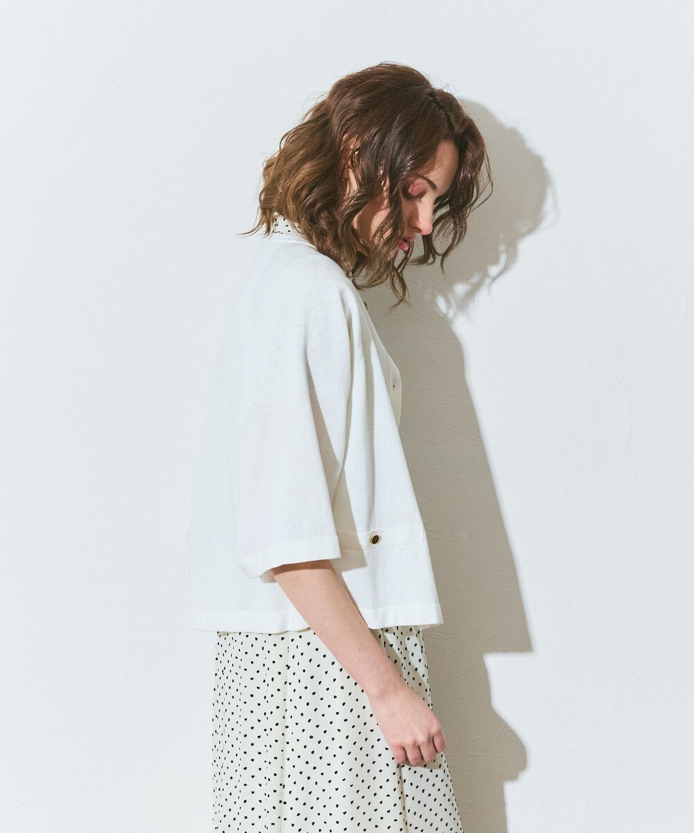 GRACE CONTINENTAL ハイツイストコットンカーディガン 