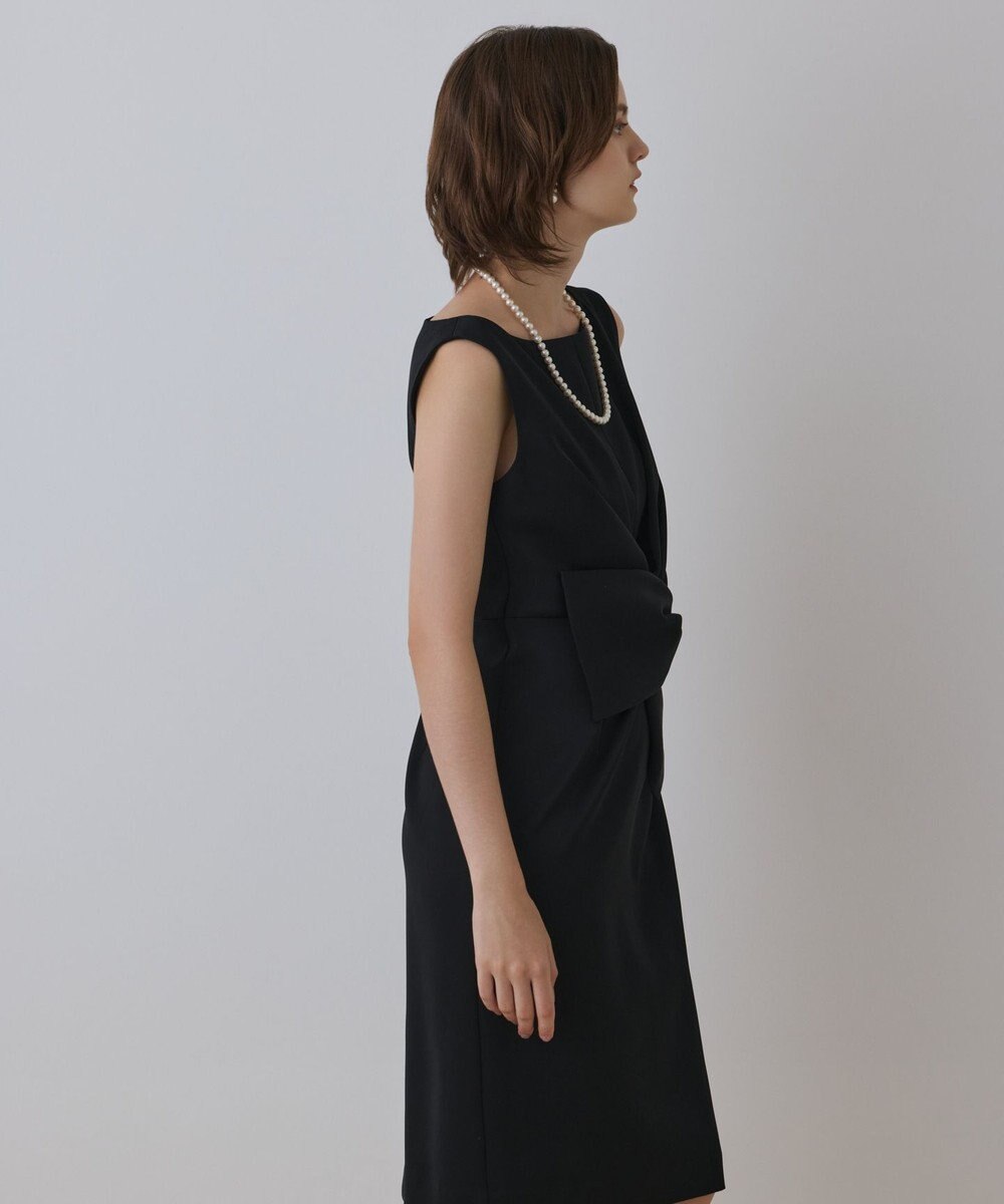 GRACE CONTINENTAL サテンクロスドレープワンピース 