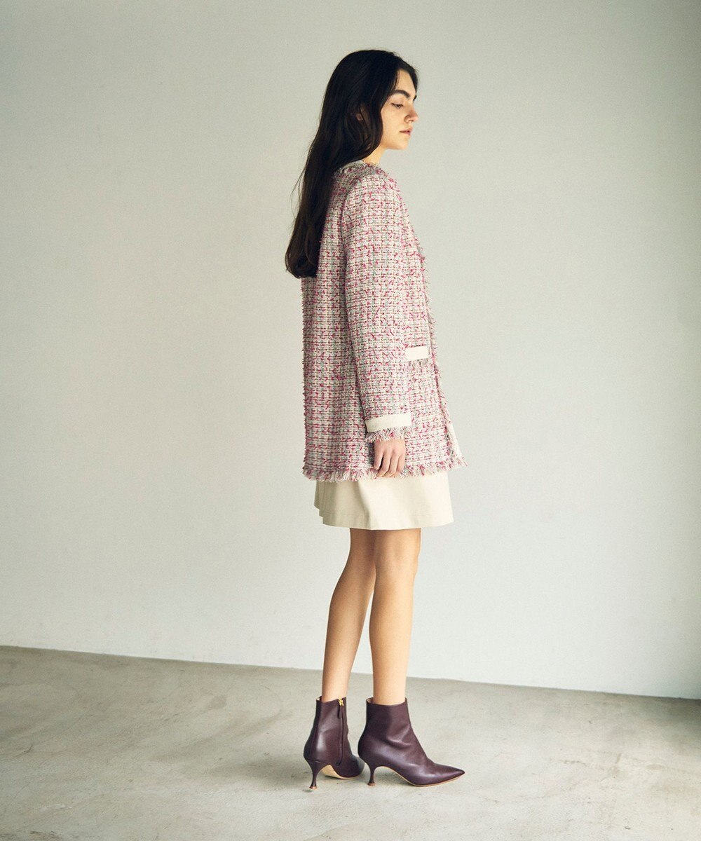 GRACE CONTINENTAL フリンジツイードジャケット 