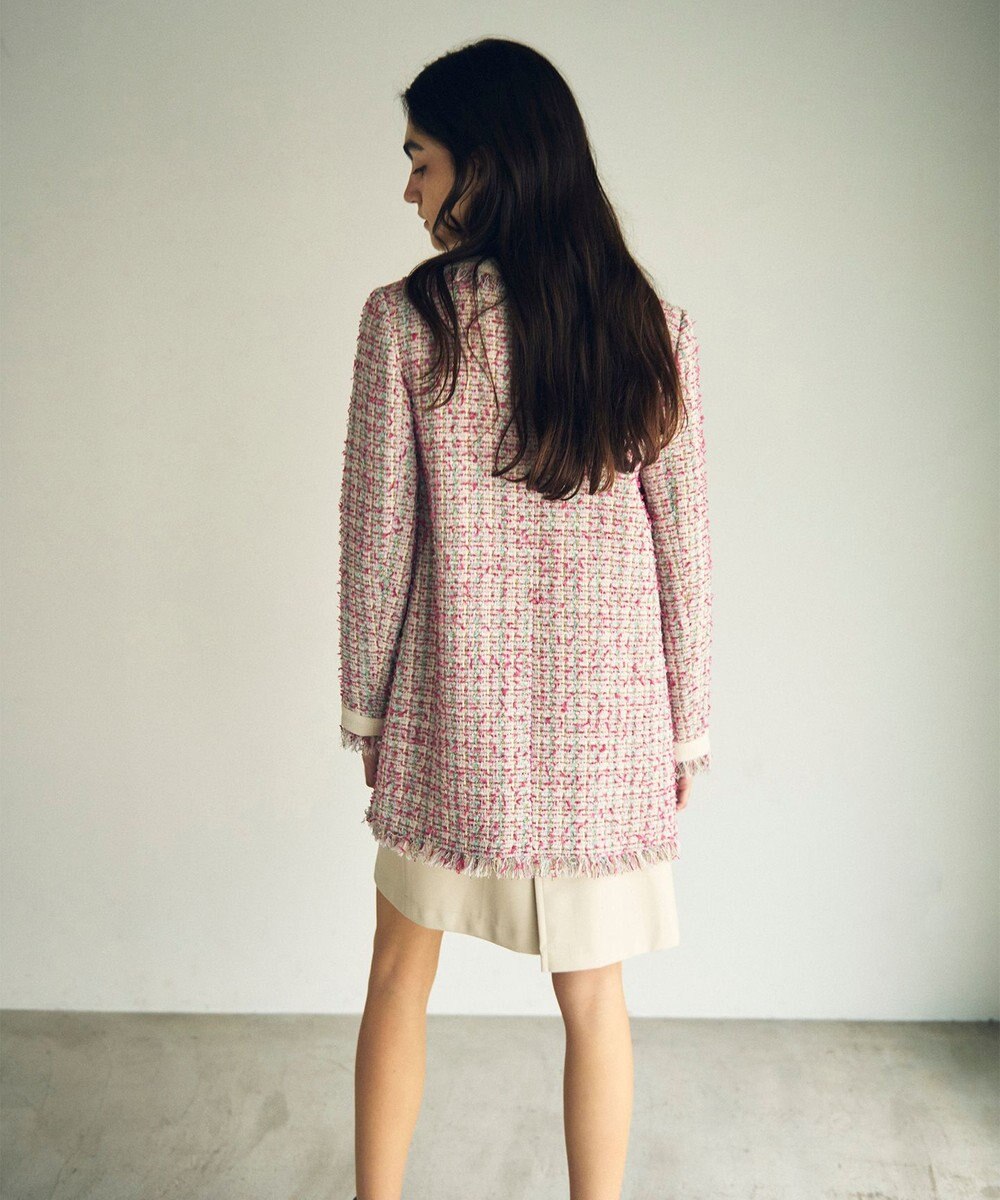 GRACE CONTINENTAL フリンジツイードジャケット 