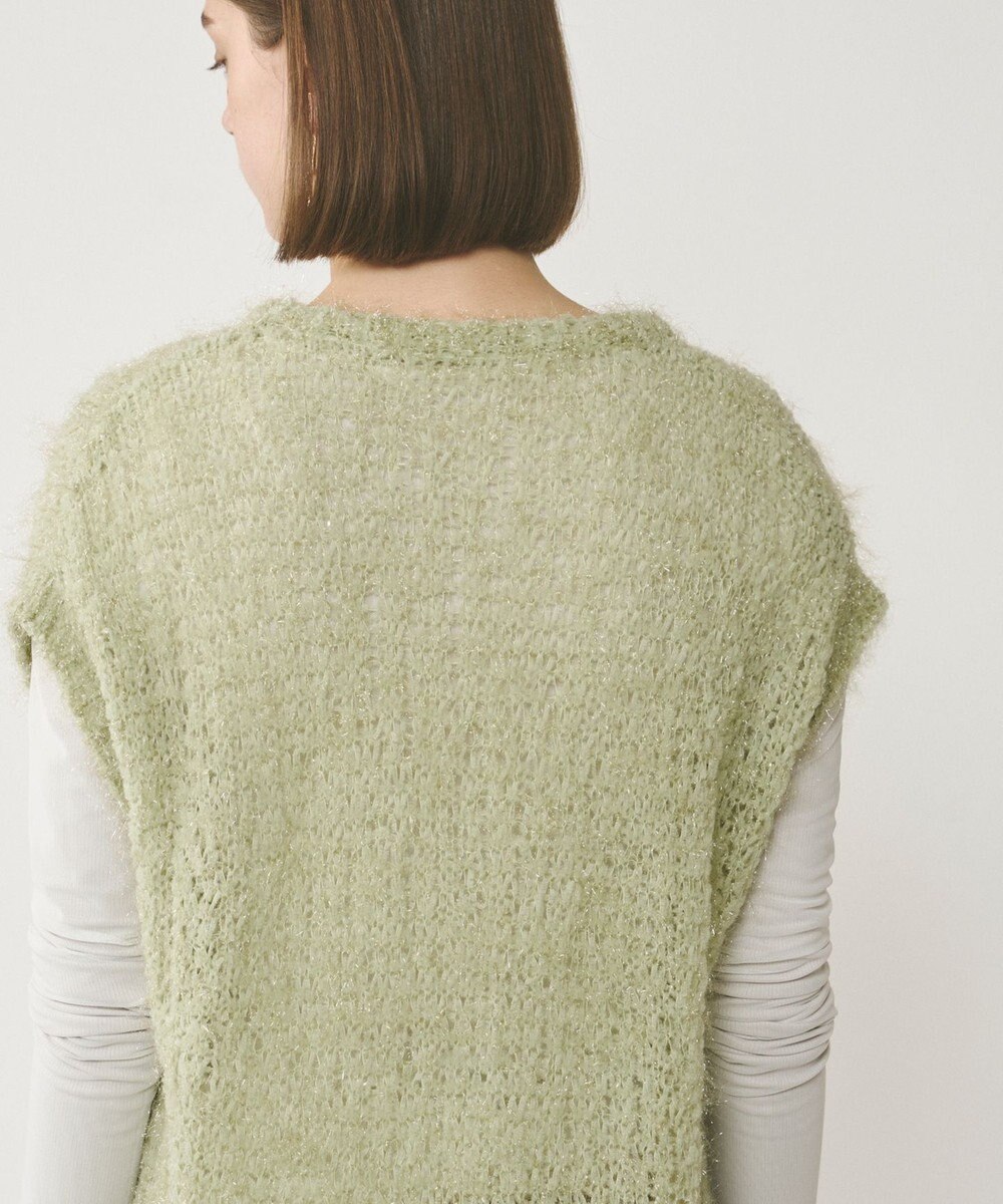 GRACE CONTINENTAL フィルムヤーンニットベスト 