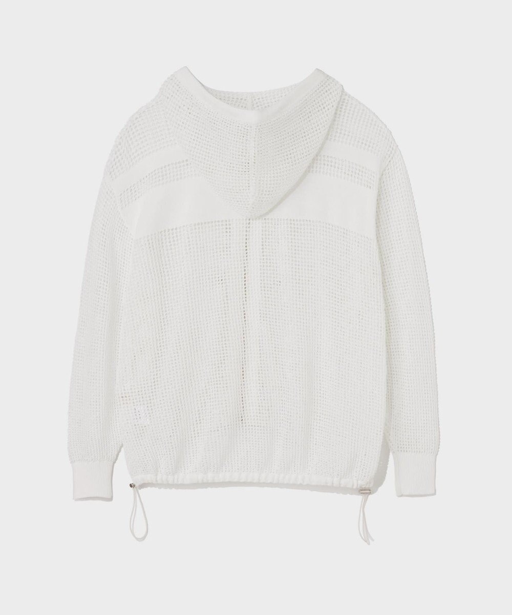 GRACE CONTINENTAL ボーダーメッシュフーディ