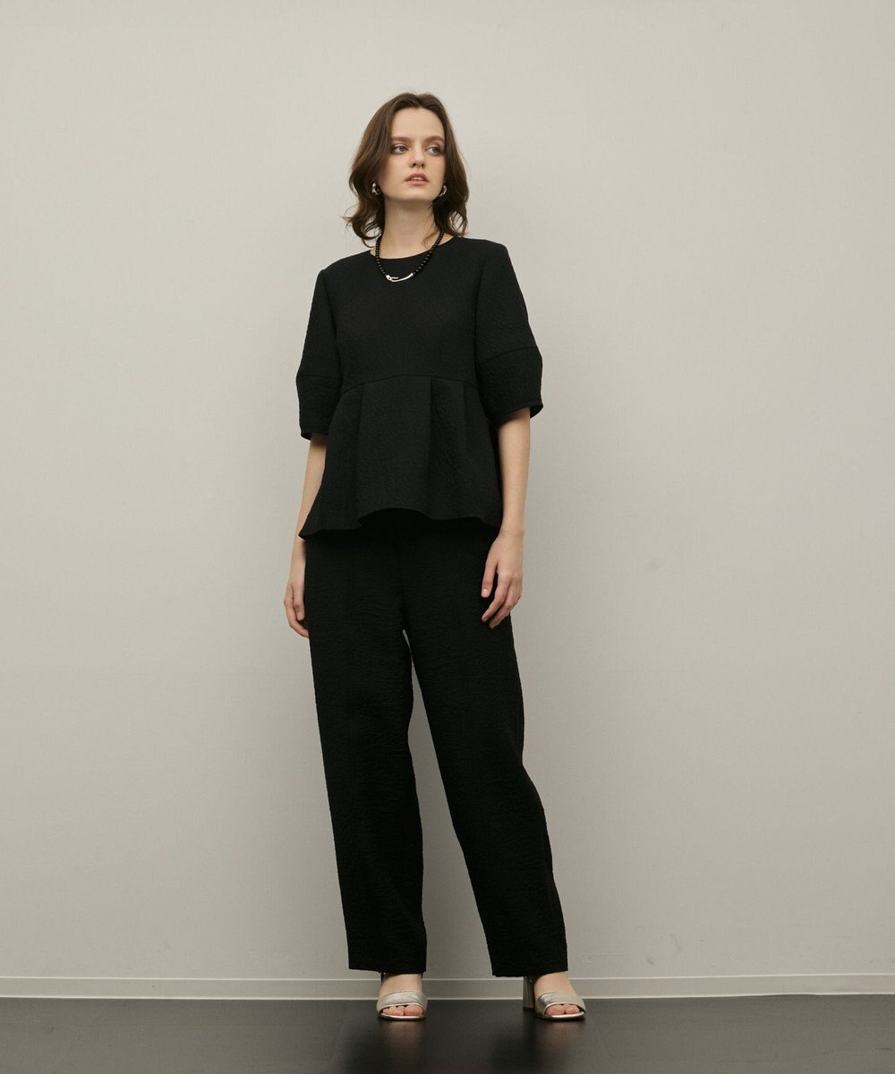 GRACE CONTINENTAL オーガンジージャガードトップ 