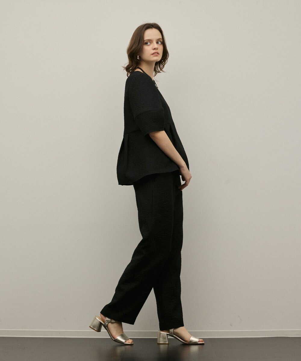 GRACE CONTINENTAL オーガンジージャガードトップ 