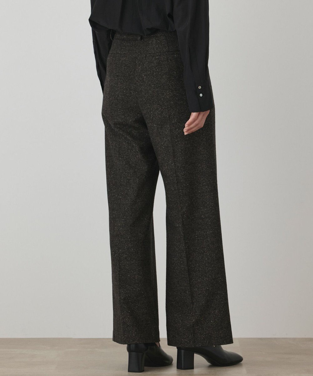 GRACE CONTINENTAL ウールタックワイドパンツ 