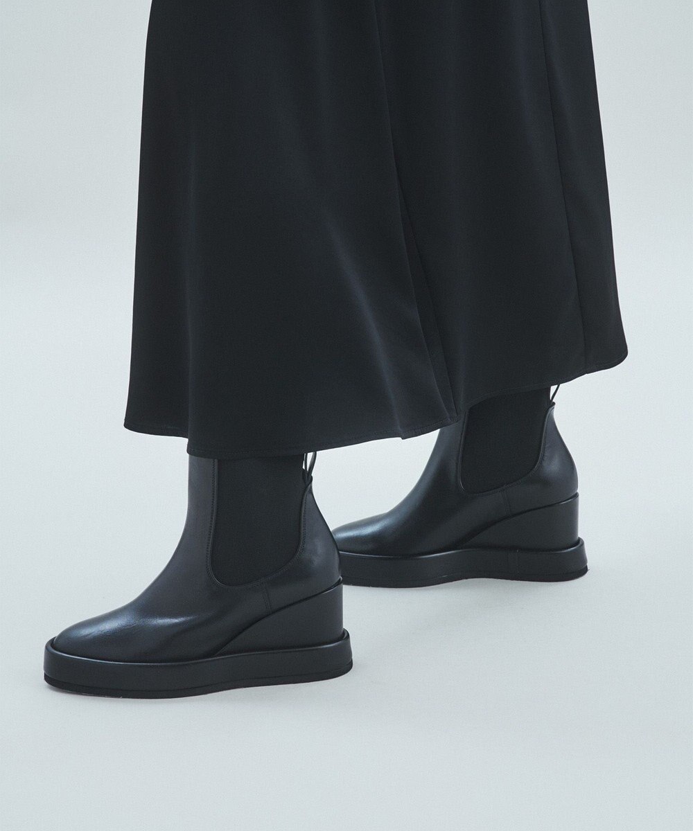 GRACE CONTINENTAL サテンミリタリーロングスカート 