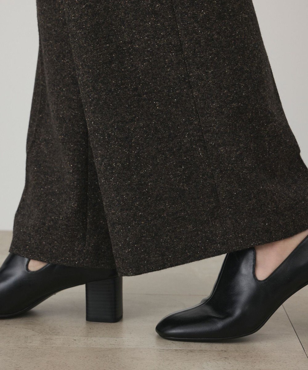 GRACE CONTINENTAL ウールタックワイドパンツ 