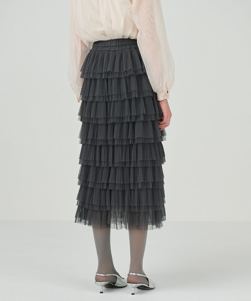 GRACE CONTINENTAL タイトティアードチュールスカート 