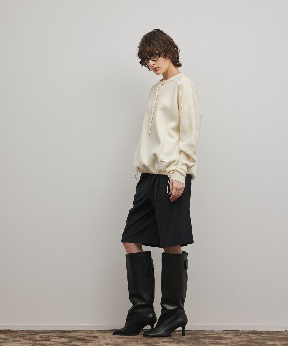 GRACE CONTINENTAL スウェットライクニットトップ 