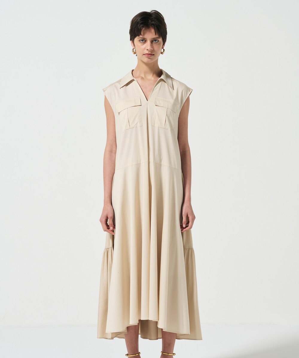 GRACE CONTINENTAL ティアードコンビシャツワンピース 